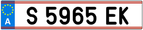 Trailer License Plate